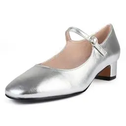 Produktbild: L37 HANDMADE SHOES Damen Pumps I Naturleder I Lederfutter I Handgefertigte Schuhe I Bequem und Elegant I Fall in Love I Pump, Silver, 39 EU