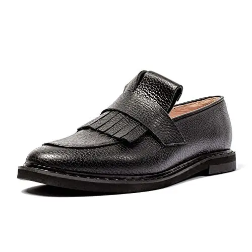 Produktbild: L37 HANDMADE SHOES Damen Radiografisch lichaam Loafer Flat, Schwarz, 41 EU