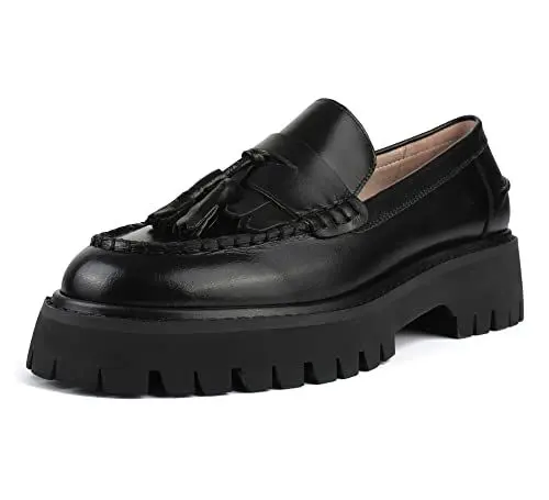 Produktbild: L37 HANDMADE SHOES Damen Something Good Moccasin, Black, 41 EU