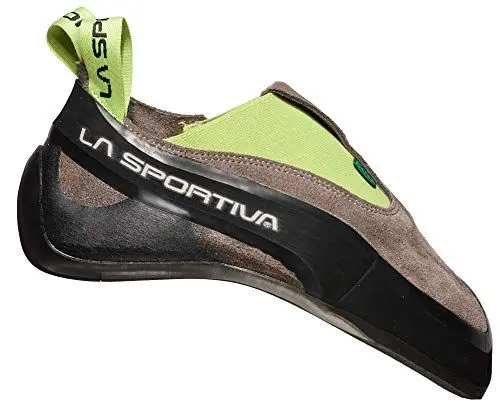 Produktbild: LA SPORTIVA Cobra Eco Braun-Grün - Umweltfreundlicher Leder Kletterschuh, Größe EU 33.5 - Farbe Falcon Brown - Apple Gre