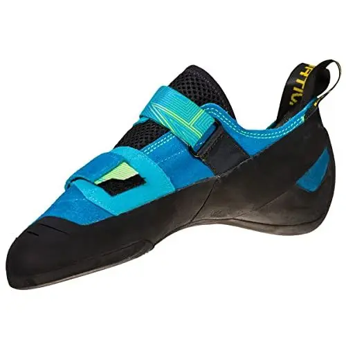 Produktbild: LA SPORTIVA M Aragon Blau - Bequeme vielseitige Herren Kletterschuhe, Größe EU 37.5 - Farbe Neptune - Citrus