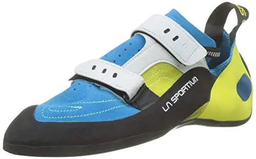 Produktbild: LA SPORTIVA M Finale Blau - Atmungsaktiver Herren Leder-Allround-Kletterschuh, Größe EU 32 - Farbe Sulphur - Blue