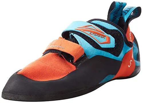 Produktbild: LA SPORTIVA M Katana Blau - Sensibler präziser Leder Herren Kletterschuh, Größe EU 44 - Farbe Tangerine - Tropic Blue