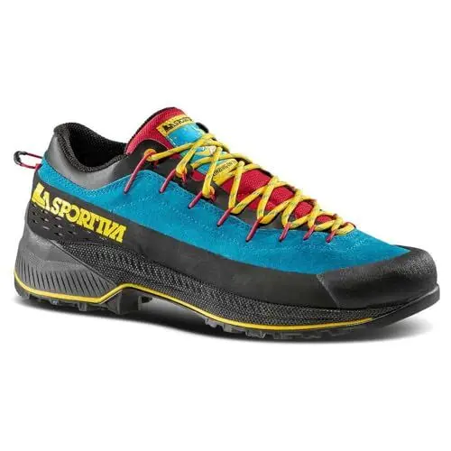 Produktbild: LA SPORTIVA M Tx4 R Blau - Atmungsaktiver wasserdichter Herren Wanderschuh, Größe EU 47 - Farbe Turchese - Giallo