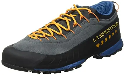 Produktbild: LA SPORTIVA M Tx 4 Blau - Leichter robuster Herren Leder-Approachschuh, Größe EU 44.5 - Farbe Blue - Papaya
