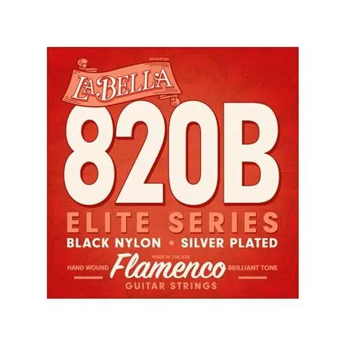 Produktbild: La Bella Flamenco 820 B, Saiten für klassische Gitarre, Black Nylon/Silver