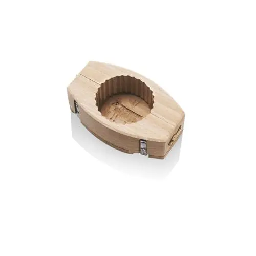 Produktbild: La Bonne Graine BAR103 Butterformer mit Kuhmotiv und gewelltem Rand, aus Holz, 125 g