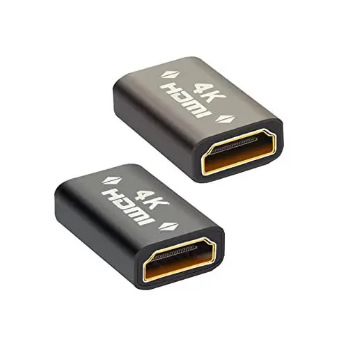 Produktbild: La Brodée 4K HDMI Extender, Buchse auf Buchse, HDMI-Anschluss, unterstützt Ethernet, Hochgeschwindigkeits-Steckeradapter, kompatibel mit DVD, Blu-ray, TV..