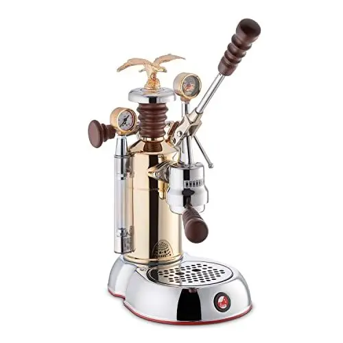 Produktbild: La Pavoni LPLESC01EU, Espressomaschine Esperto Competente, Chrome/or, Chrom/Gold