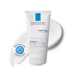 Produktbild: La Roche Posay Bodylotion, Für juckende, trockene und zu Neurodermitis neigende Haut, Mildert Juckreiz, Stärkt Hautschutzbarriere, Mit Niacinamid und Sheabutter, LIPIKAR Baume AP+M, 200 ml