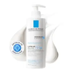 Produktbild: La Roche Posay Bodylotion für trockene, zu Neurodermitis neigende Haut, Stärkt Mikrobiom, Mildert Juckreiz, Mit Niacinamid und Sheabutter, Lipicar Baume AP + M, 400 ml
