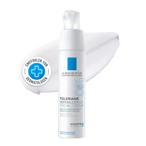 Produktbild: La Roche Posay Gesichtscreme, Für zu Allergien neigende Haut, Reduziert Rötungen, Mit Sphingobioma und Neurosensine, Ohne Duftstoffe und Alkohol, Dermallergo Creme, Toleriane, 40 ml
