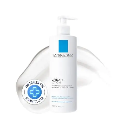 Produktbild: La Roche Posay Hydratisierende Bodylotion für sensible und trockene Haut für die ganze Familie, Mildert Spannungsgefühle und Juckreiz, Mit Sheabutter und Niacinamid, Lipikar Lotion, 400 ml