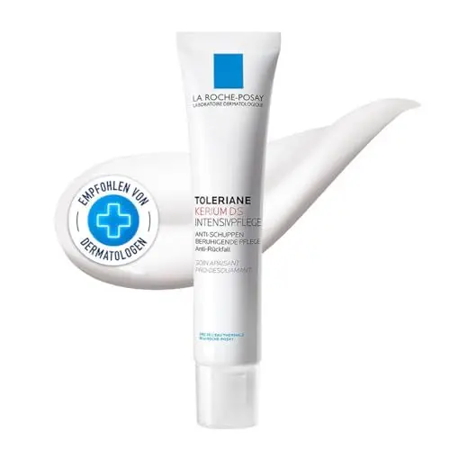 Produktbild: La Roche Posay Intensivpflege für schuppende Gesichtshaut, Bei seborrhoischer Dermatitis, Mildert schuppende Haut und Rötungen, Mit Thermal Dermobiotic und Zink, Toleriane Kerium DS, 40 ml