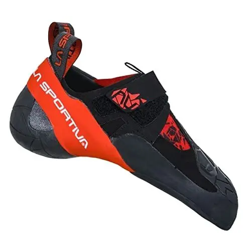 Produktbild: LA SPORTIVA Skwama Rot-Schwarz - Sensibler Flexibler Kletterschuh, Größe EU 43 - Farbe Black - Poppy