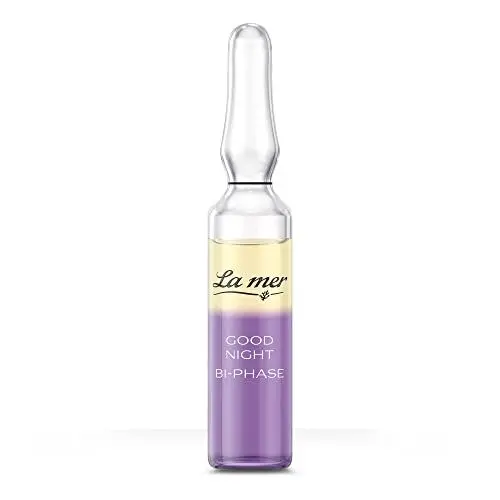 Produktbild: La mer Good Night Bi-Phase Ampulle - Intensive Nachtpflege fürs Gesicht - Entspannende und stärkende Wirkung - Zur Unterstützung der Hautregeneration - Mit ätherischem Lavendelöl und Vitamin A - 14ml