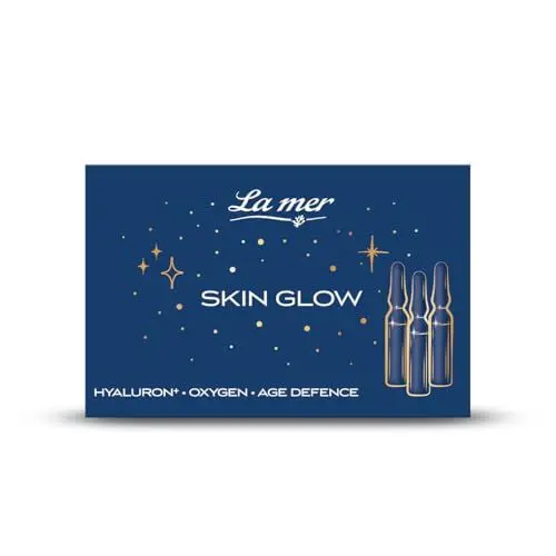 Produktbild: La mer Skin Glow | Ampullen-Set | Weihnachts-Set | Mit Hyaluron - Oxygen - Age Defence Ampulle | Algenextrakt spendet Feuchtigkeit | Für ein glatteres Aussehen