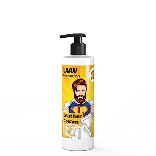 Produktbild: LAAV Leather Cream Leder Reparatur Creme für Echtleder Kunstleder Lederpflege Sofa Couch Auto Autositz Pflegemittel Lederreparatur Lederbalsam für Ledercouch Ledersofa Wasserdicht 250 ML