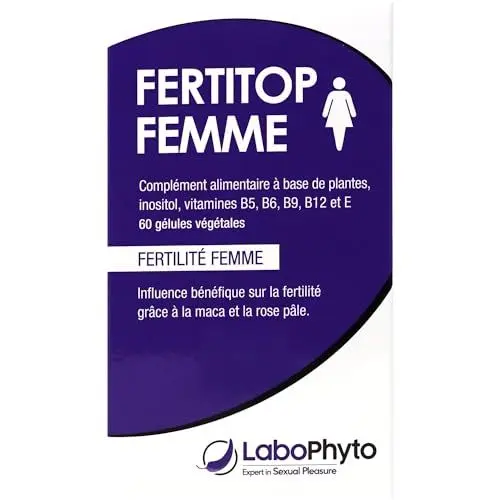 Produktbild: Labophyto FertiTop Women Fertility (60 Kapseln) fördert die weibliche Fruchtbarkeit und hilft dem hormonellen Ausgleich mit essenziellen Vitaminen und pflanzlichen Extrakten