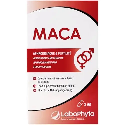 Produktbild: Labophyto Maca Men and Women (60 Kapseln) - die natürliche Energiequelle - mit hochwertigem Maca-Extrakt für mehr sexuelle Vitalität, Fruchtbarkeit und Ausdauer
