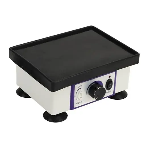 Produktbild: Gipsvibrator, 120 W, Einstellbare Zeitamplitude, Schlagfestigkeit, Quartett-Laborvibrator Zum Gießen und Mischen von Modellen (EU-Stecker 220 V)