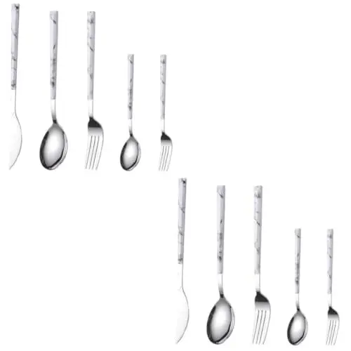 Produktbild: LABRIMP 10 Stk Besteck-löffel-set Suppenlöffel Silberbesteck Modernes Besteck Essgeschirr Geschirr Besteck Restaurantgeschirr Luxusgeschirr Geschirr Aus Edelstahl Rostfreier Stahl