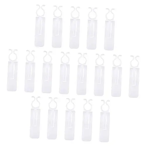 Produktbild: LABRIMP Weihnachtslicht-clips 50 Stück Weißer Kunststoff Hängeclips Clip Dachrinnenclip Für Mini-lampen -leuchten Lichterketten