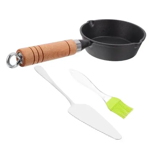 Produktbild: LABRIMP Englisches Muffin-maker-pfannenset Antihaftbeschichtete Gusseisenpfanne Mini-bratpfanne Küchenutensil