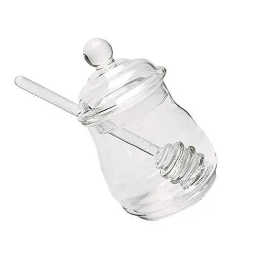 Produktbild: LABRIMP Haushalt 280ml Glas Honig Topf Sirup Spender Honig Dier Honig Lagerung Können Feine Handwerkskunst
