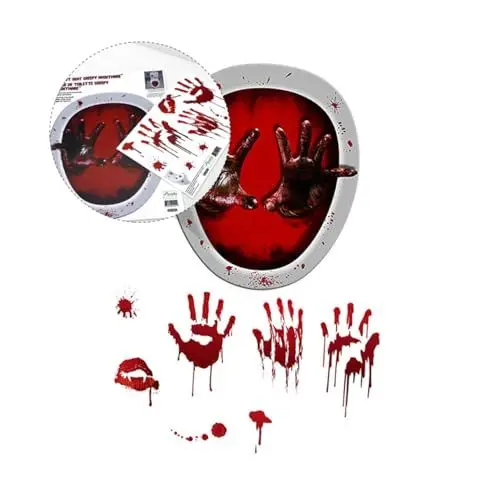 Produktbild: LABRIMP Aufkleber Halloween Toiletten Deko Halloween-zubehör Aufkleber Toilettendeckel Toilettendeckelaufkleber