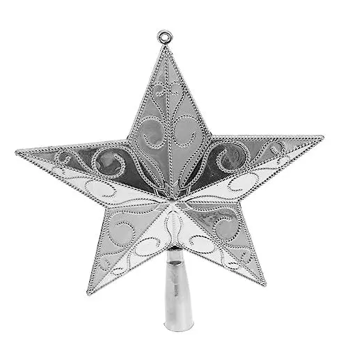 Produktbild: LABRIMP Stern Weihnachtsbaumspitze Fünfeckiger Sternschmuck Weihnachtsbaumdeko Festlicher Christbaum-schmuck Haltbare Dekoration Für Weihnachten
