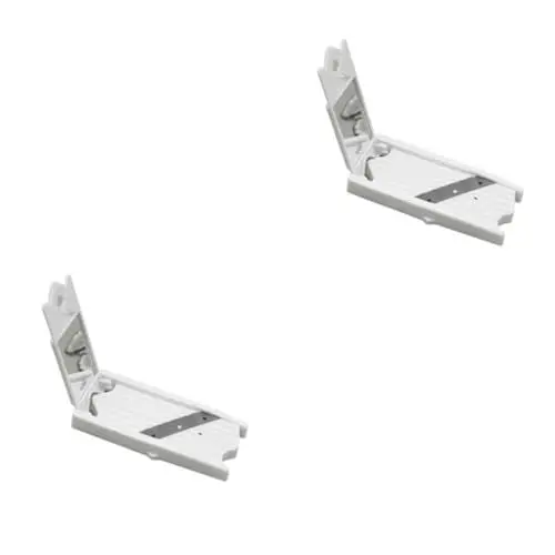 Produktbild: LABRIMP 2St Gemüseschneider Slicer gemüsenudelschneider mundschutzmasken mouth mask Gesichtsmaske skincarepen opmasken Schönheitswerkzeug Gurkenschneider Gurkenhobel mit Spiegel Weiß