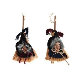 Produktbild: LABRIMP 2St Halloween Dekoration Halloween-Dekoration erkenntnis Hexenkostüm für Damen Halloween Hexenfiguren Spielzeug Kostümanhänger Besen Zauberer Besen Kleidung Requisiten die