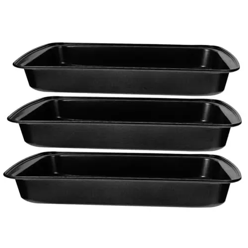 Produktbild: LABRIMP Pizzaofen Zubehör 3st Kuchen-pizza-pfanne Kochgeschirr Pallets Gußpfannen Für Grill Grillbretter Pizzapfanne Ofen Backformen Tabletts Blech Backform Aus Kohlenstoffstahl Backform Für Die Küche