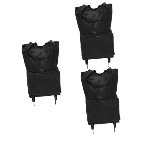 Produktbild: LABRIMP 3St Schleppertasche Trolley mit Rollen Einkaufswagentasche einkaufstrolleys einkaufsbeutel klappbare sackkarren rollwagen Faltbare Einkaufstüte Einkaufstrolley-Tasche Oxford-Stoff