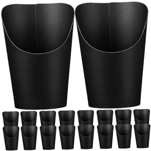 Produktbild: LABRIMP 50stücke Papierbehälter Für Lebensmittel Snackhalter Aus Papier Popcornhalter Becher Für Frittierte Lebensmittel Snackbehälter Kompakte Pommes Frites-Becher Multifunktionale
