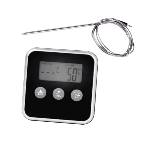 Produktbild: LABRIMP Digitales Ofenthermometer Kabelloses Grillthermometer Lcd-temperatursensor Alarmsonde Lebensmittel-thermometer Küchenwerkzeug Ohne Batterie