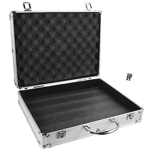 Produktbild: LABRIMP Box Mehrzweck-Werkzeugkoffer Werkzeug-Organizer Für Werkzeugkästen Box Aus Aluminiumlegierung Werkzeugkasten-Organizer Flugkoffer Metallkoffer Reisekoffer Komponententaschen