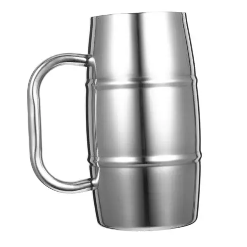 Produktbild: LABRIMP Edelstahl Bierkrug Retro Trinkbecher Für Draußen Multifunktions Haushalt Wassertrinkzubehör Party Bierbecher Exquisiter