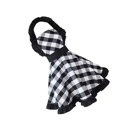 Produktbild: LABRIMP Baumwolle Plaid Küche Schürze Chef Kochen Versorgung Retro Stil Männer Frauen Backen Haushalt Verwenden