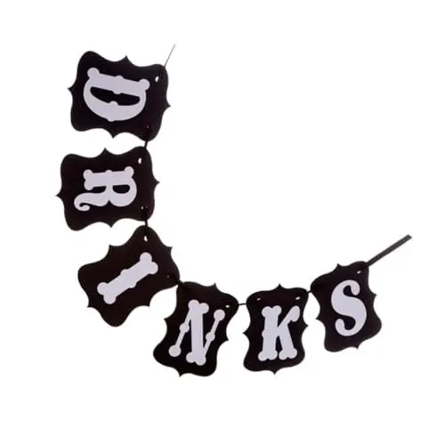 Produktbild: LABRIMP Wimpelkette Für Hochzeiten Und Geburtstage Mit Foto-requisiten Getränkebanner 15 X 11 5 Cm Schilder 2 5 M Länge Party-hängedekoration