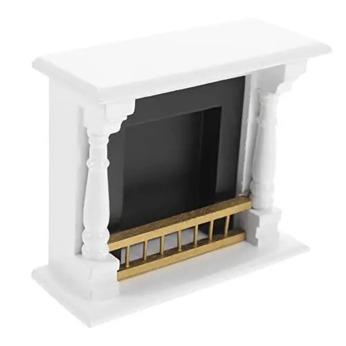 Produktbild: LABRIMP Puppenhauskamin Miniaturkaminmodell Minihauskamin Holz Puppenhaus Zubehör Puppenmöbel Puppenhausmöbel Miniatur Puppenhausmöbel