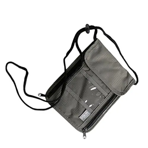 Produktbild: LABRIMP Reisebrieftasche Staubstecker Charme Reisetaschen Inhaber Eines Speicherpasses Handytasche Hängender Hals Kreditkartenclip Brieftasche Für Reisepass Kredit Brieftasche Grey