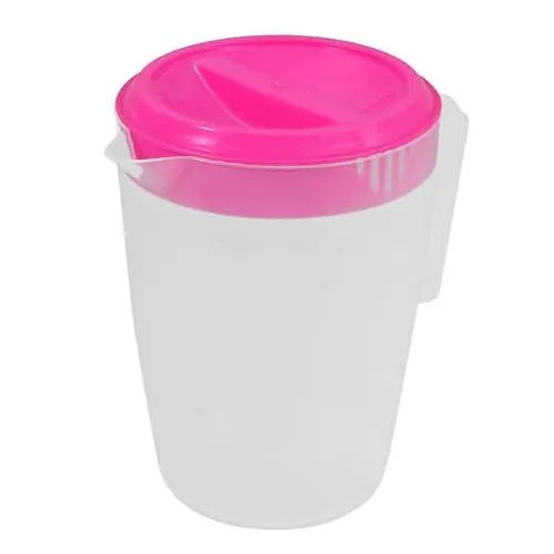 Produktbild: LABRIMP Saftkrug Karaffe Mit Deckel Krüge Für Getränke Wasserkrug Wasserkaraffen Saft Topf Teekessel Kanne Mit Deckel Klare Saftbehälter Behälter Für Saftgläser Kanne Mit Ausguss Abs Rot