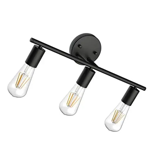 Produktbild: LABRIMP Wandlampe Austausch der Lampenfassung Badezimmer Beleuchtungskörper draussen Wandleuchte Balkonbeleuchtung dekorative Lampe einfach Edison Schmiedeeisen
