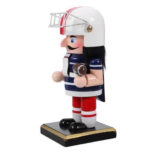 Produktbild: LABRIMP Weihnachts-nussknacker Sportlicher Nussknacker Nussknacker-soldatenfigur Ferien Marionette Weihnachtsnussknacker Nussknacker Puppenspielzeug Fußball-nussknacker Holz