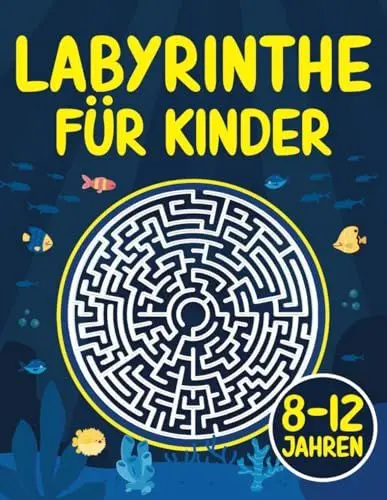 Produktbild: Labyrinthe für Kinder 8-12 Jahren: Labyrinth-Aktivitätsbuch ab 8 | Labyrinth-Puzzles für 8, 9, 10, 11, 12 Jahre