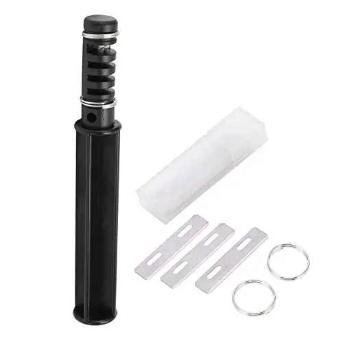 Produktbild: Lace Maker Leathercraft Schneidewerkzeuge Lederbandmesser mit 3 Klingen Leder Rotationsschneider für Anfänger und Profis(Schneidemaschine)