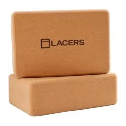 Produktbild: Lacers PetrolLine Yoga Block Kork 2er Set - Natürlicher Korkblock für Yoga, Pilates, Fitness, Stretching und Meditation - Rutschfest, Stabil & Nachhaltig - Für Anfänger & Fortgeschrittene