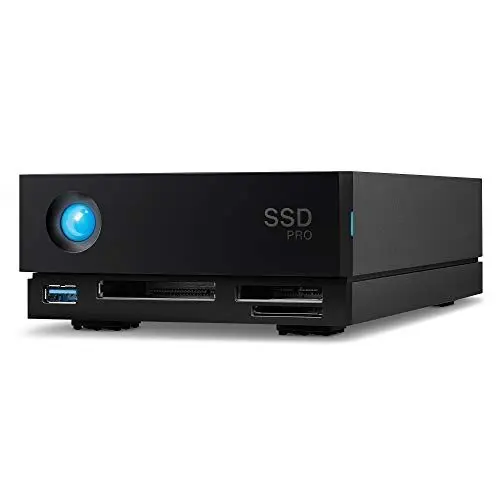 Produktbild: LaCie 1big Dock SSD Pro 2TB externe Festplatte, Thunderbolt 3, Card Reader, PC & Mac, inkl. 5 Jahre Rescue Service, Modellnr.: STHW2000800